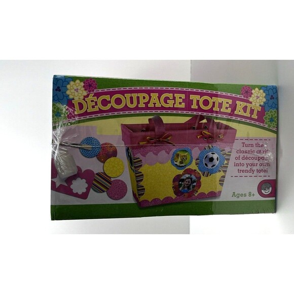 D.I.Y. Tote Craft Kit For Kids - Decoupage Tote Kit - Includes Everything Needed - Picture 2 of 7